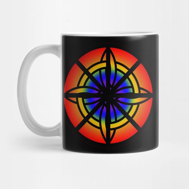 Pagan Celtic Rainbow Compass by Celtic Morrigan